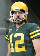 photograph of Aaron Rodgers