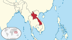 Laos - Localizzazione