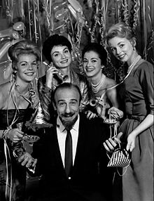 Mitch Miller (center) in December 1961