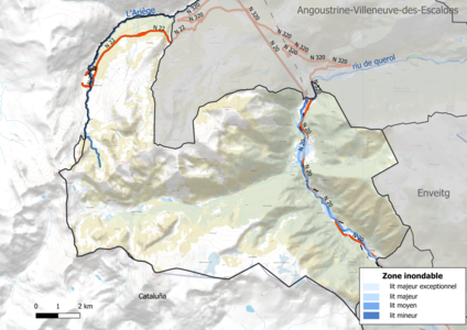 Carte des zones inondables.