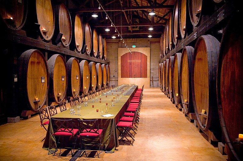 Few things surpass old wine; and they may preach Who please, the more because they preach in vain,— Let us have wine and women, mirth and laughter, Sermons and soda-water the day after. – Lord Byron, Don Juan Some mirth and laughter may have been had in the barrel room at the aptly named Merryvale Vineyards in California. Sermons? Not so much, maybe.