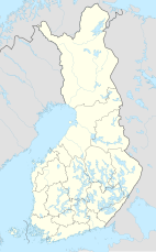 Map showing the location of Linnansaari National Park