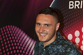 Nadav Guedj tijdens het Eurovisiesongfestival 2015