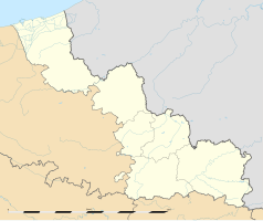 Mapa konturowa Nord, w centrum znajduje się punkt z opisem „Lesquin”