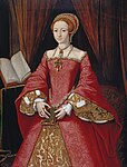 «Jomfrudronningen» Elisabeth I var Englands regent fra 1558 til 1603. Ungdomsmaleri, ca 1546.