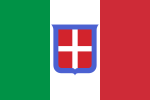 Flagge des Königreichs Sardinien-Piemont (1848–1861) und des Königreichs Italien (1861–1946)