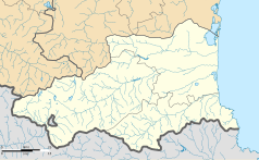 Mapa konturowa Pirenejów Wschodnich, na dole po lewej znajduje się punkt z opisem „Egat”