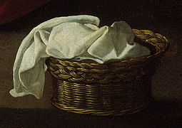 Detalle de La virxe neña n'éxtasis, 1630