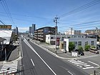 県道認定から外れた岡崎市錦町付近（市道日名橋線） （2018年（平成30年）8月）