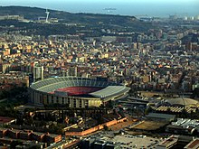 vue aérienne d'un stade