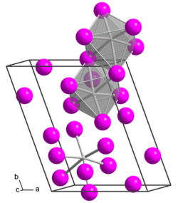 Kristallstruktur von triklinem Niob(V)-bromid