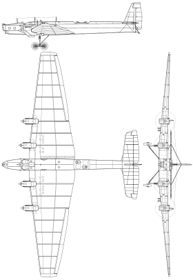 vue en plan de l’avion