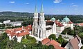 Aerial view of Klosterneuburg Abbey