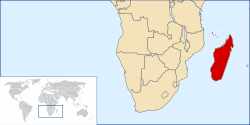 Location of Madagaskar