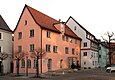 Das Mühlberg-Ensemble in Kempten, von links: Nr. 12, 10 und 8