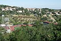 Panorama des Stadions vom Castello di Serravalle gesehen