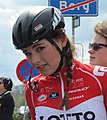 Puck Moonen op 15 april 2018 geboren op 20 maart 1996