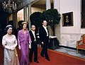 Hirohito e Kōjun con Gerald e Betty Ford alla Casa Bianca nel 1975