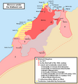 Image 44Map of the Wattasid sultanate (dark red) and its vassal states (light red) (from History of Morocco)