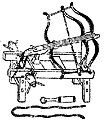 Mounted triple bow crossbow