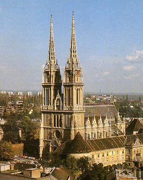 La cathédrale Notre-Dame-de-l’Assomption-Saint-Étienne-et-Saint-Ladislas de Zagreb.