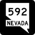 State Route 592 marker