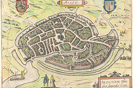 Aalst in 1581 door Guicciardini.