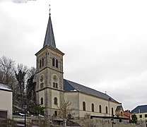 L'église Saint-Hubert.