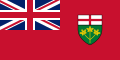 Le drapeau de la province canadienne de l'Ontario.