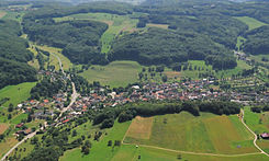 Vista aérea de Inzlingen, 2012