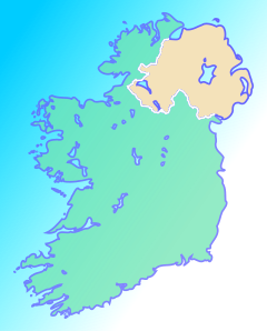 Localização de Cork - Rolha na Irlanda