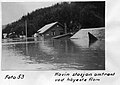 Hovin Station under stormfloden 24. august 1940.