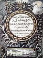 La primer constitución española, "de Cádiz" o "de 1812", llamada "la Pepa" por promulgase'l 19 de marzu.