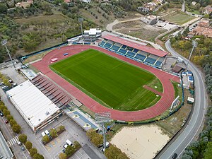 Luftbild vom San Marino Stadium (November 2023)