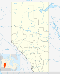 Calgary trên bản đồ Alberta