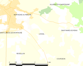 Poziția localității Loisail