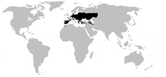 Distribuição da família Pelobatidae