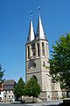 Evangelische Kirche, erbaut anstelle der ehemaligen Augustiner-Stiftskirche.