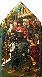 Arrest of Santa Engràcia, Bartolomé Bermejo, from the Altarpiece of Santa Engràcia (1472 - 1477)