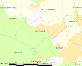 Mapa obce Bouffémont