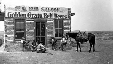 Il Bob Saloon di Miles City, Montana, 1880.