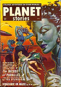 The Incubi of Parallel X című novellájának illusztrációja szerepelt az 1951. szeptemberi Planet Stories címlapján