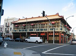 Legendary Palace restaurant at the corner of Franklin and 7th Street in Oakland.