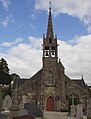 Église Saint-Hernin : façade.