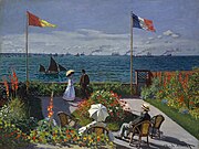 Garden at Sainte-Adresse ("Jardin à Sainte-Adresse"), 1867, Metropolitan Museum of Art, New York.[29]