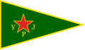 Drapeau des YPJ.