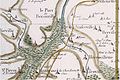 Bénouville au XVIIIe sur la carte de Cassini.