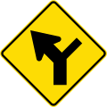 Y-junction on the right