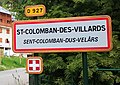 Panneau bilingue français-patois savoyard, installé en Savoie en 2016.