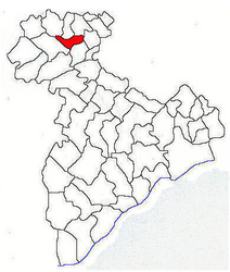 Location in Giurgiu County